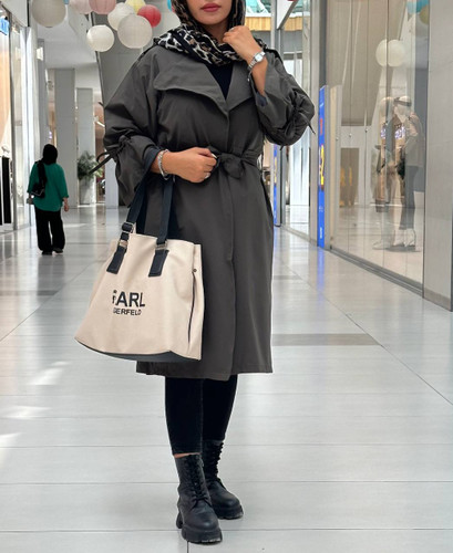 بارونی بلند سبز پررنگ