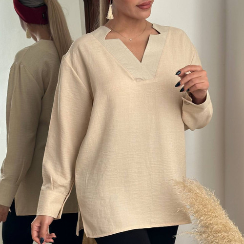 تونیک نخی یقه ستارهای