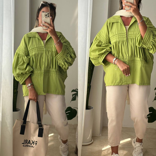 مانتو عروسکی سبز