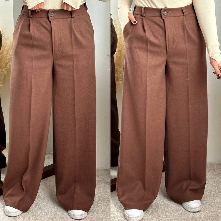 شلوار فوتر قهوهای نسکافهای