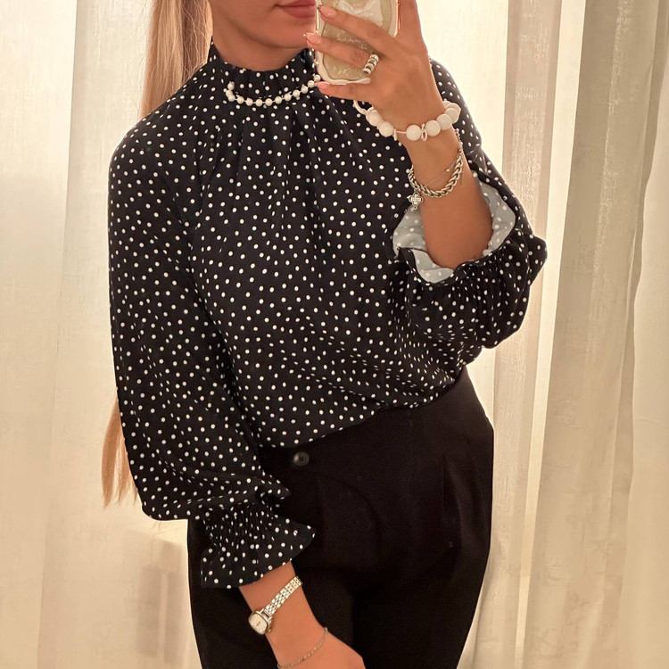 شومیز مدل خال خالی