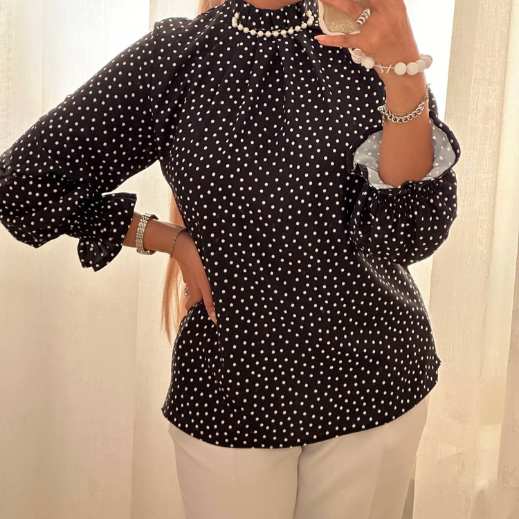 شومیز مدل خال خالی