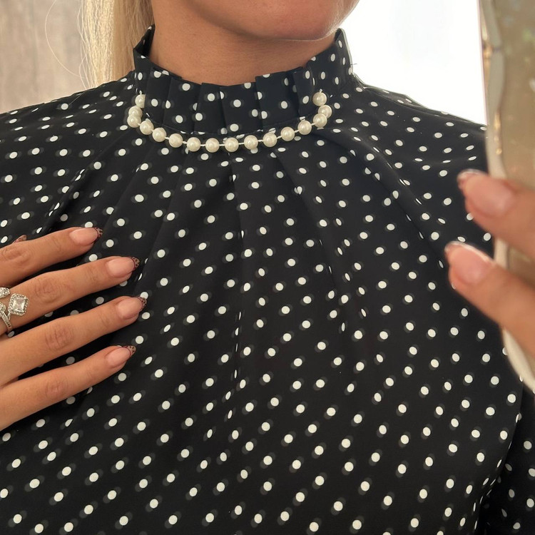 شومیز مدل خال خالی