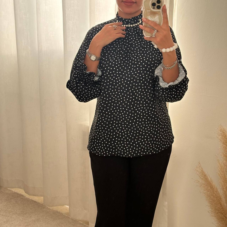 شومیز مدل خال خالی