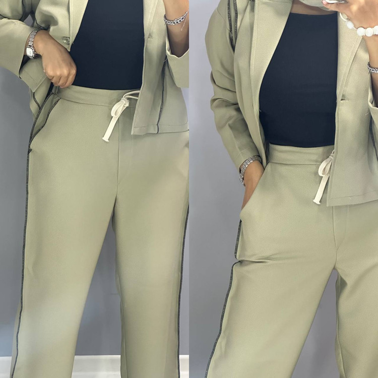 کت شلوار سبز صدری