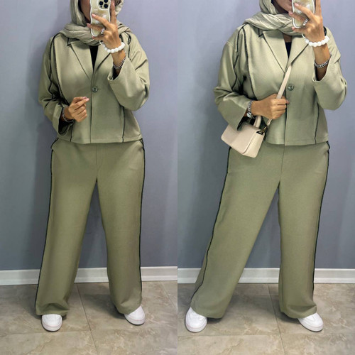 کت شلوار سبز صدری