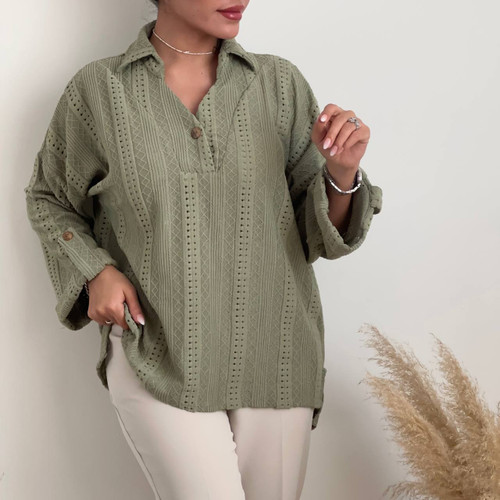 شومیز مراکشی طرح یک سبز