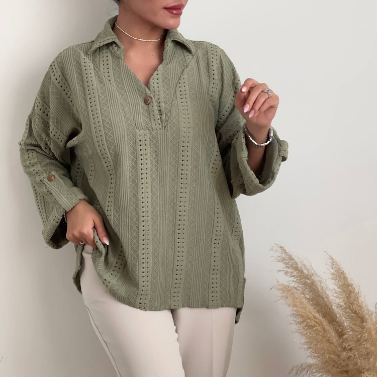 شومیز مراکشی طرح یک سبز