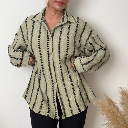 شومیز مراکشی جلو دکمه سبز