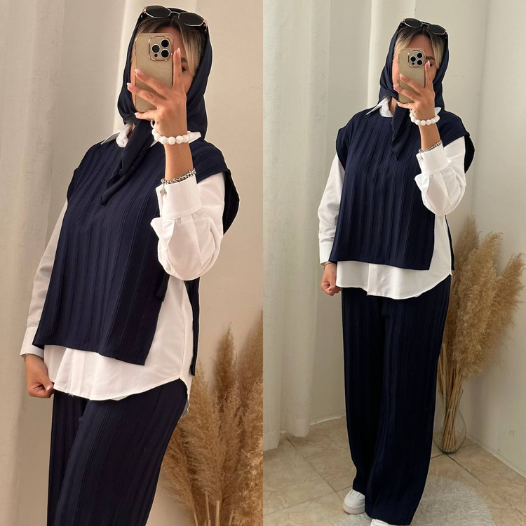 ست ته تیکه سرمه ای