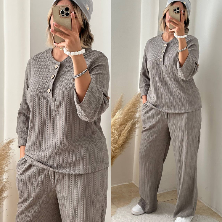 ست شومیز شلوار مراکشی طوسی