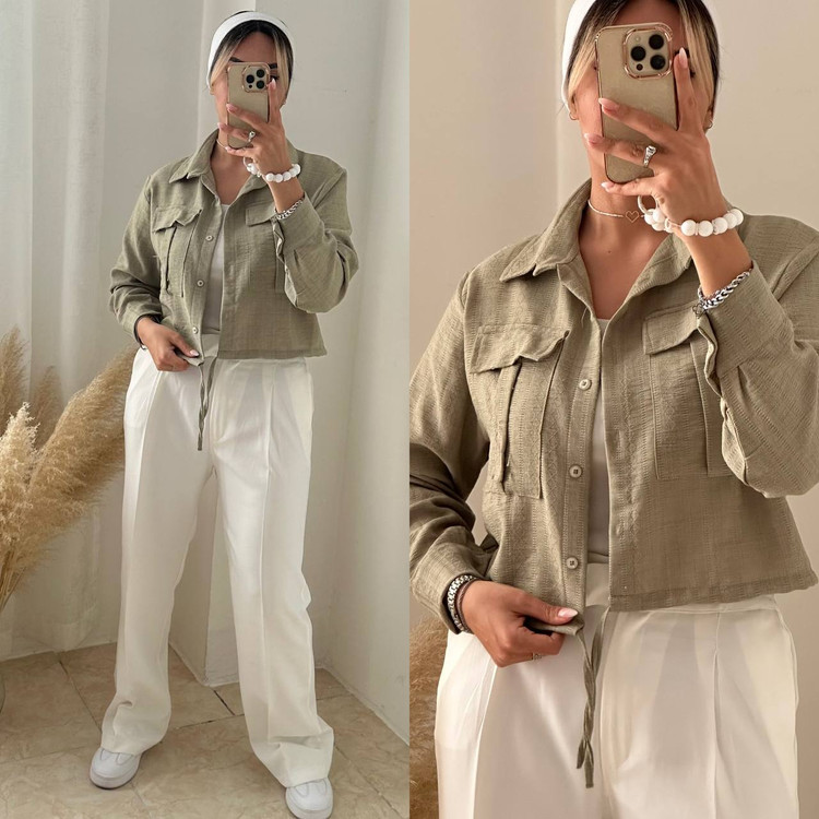 کراپ کت سبز