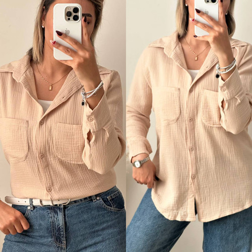 شومیز بیسیک کرم