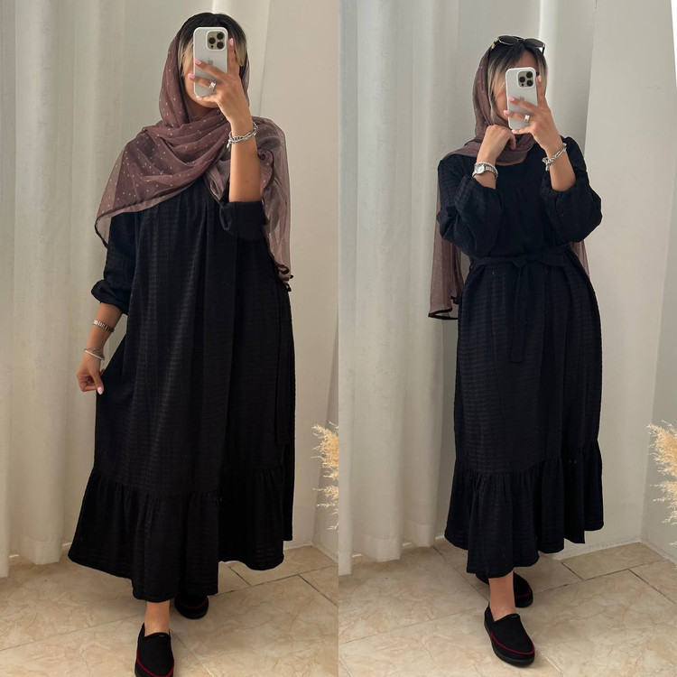 پیراهن پرنسسی مشکی