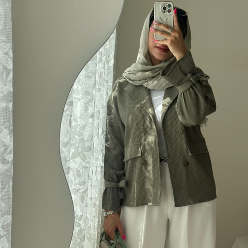 استین عروسکی سبز تیره